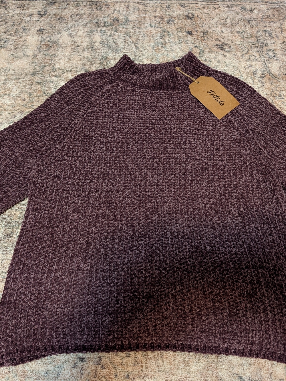 Listicle Women's Crewneck Sweater - Plum